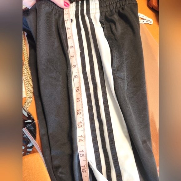 ADIDAS Black Adibreak Tear Away 3 Stripes  Snap Up Sides Track Pants - Picture 12 of 16